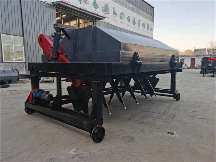 有機肥綠色環(huán)保發(fā)酵設(shè)備,鏈板翻拋機,腐熟翻拌均勻